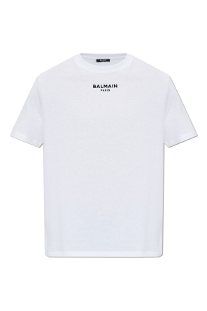 T-shirt mit aufgesticktem logo od Balmain