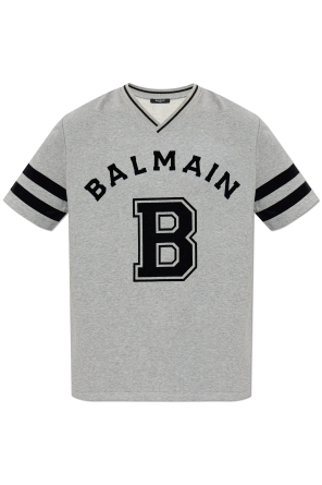 T-shirt with a logo and a velvety finish