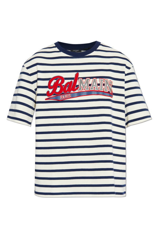 T-shirt with striped pattern od Balmain