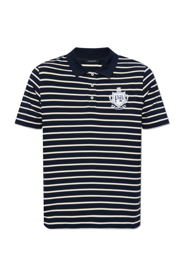 Striped pattern polo od Balmain