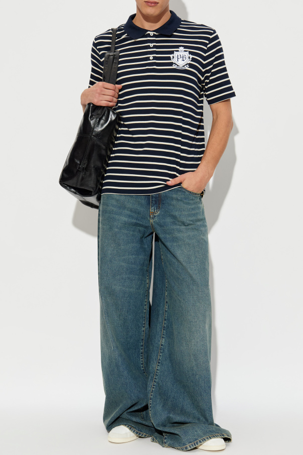 Balmain Striped pattern polo