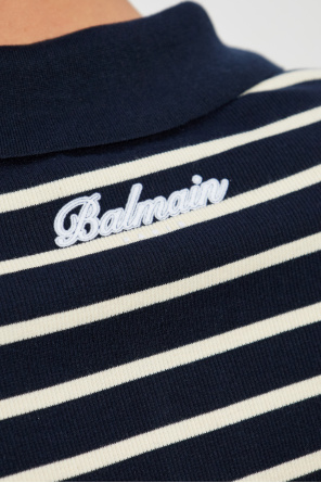 Balmain Striped pattern polo