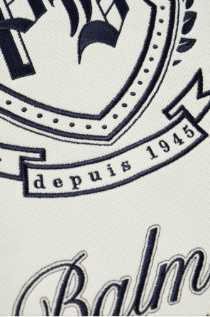 Balmain Polo con logo bordado