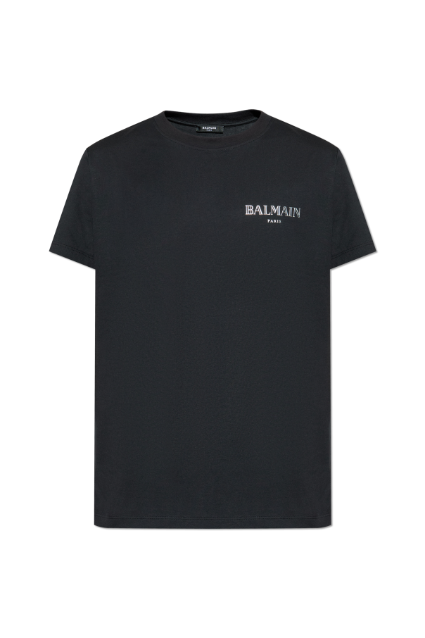 T-shirt with printed logo od Balmain