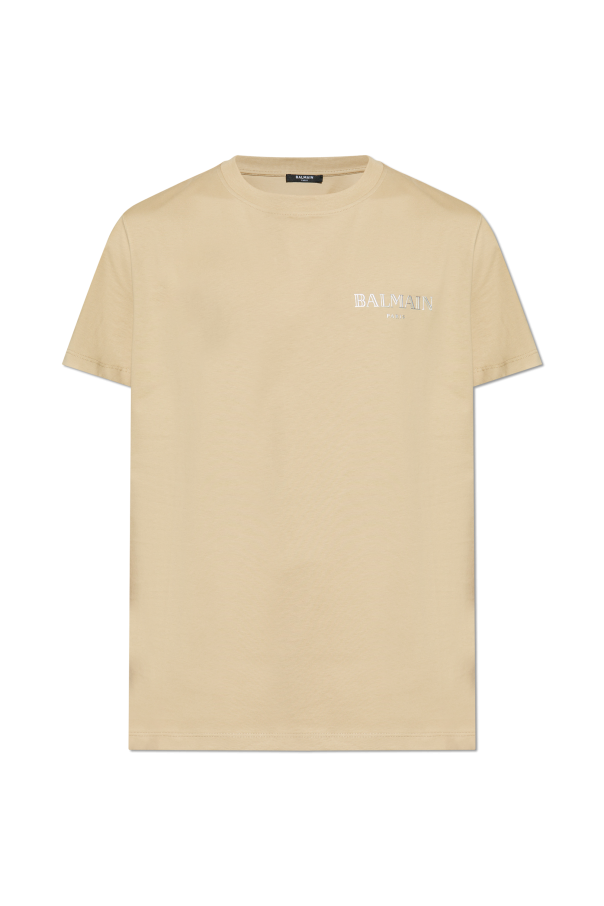 T-shirt with printed logo od Balmain