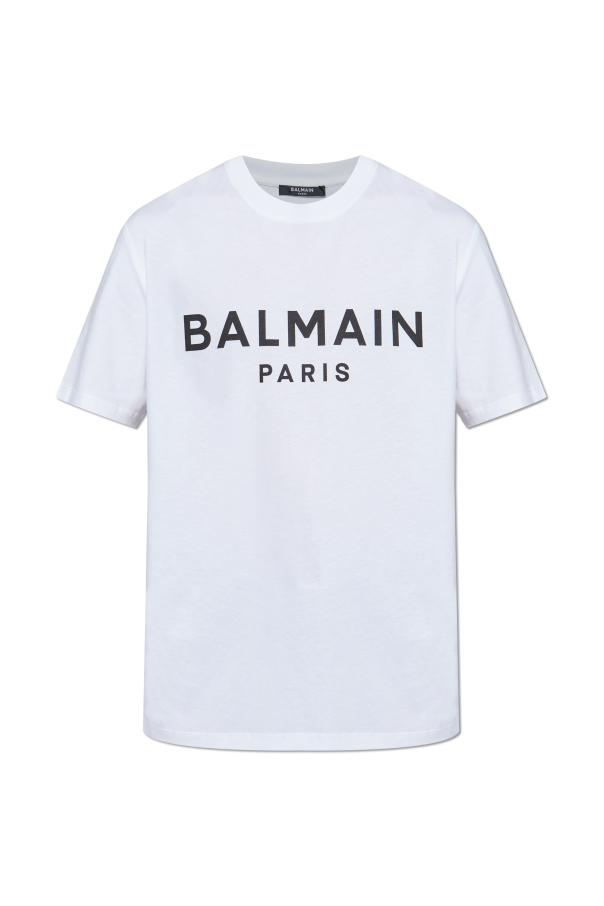 T-shirt with printed logo od Balmain