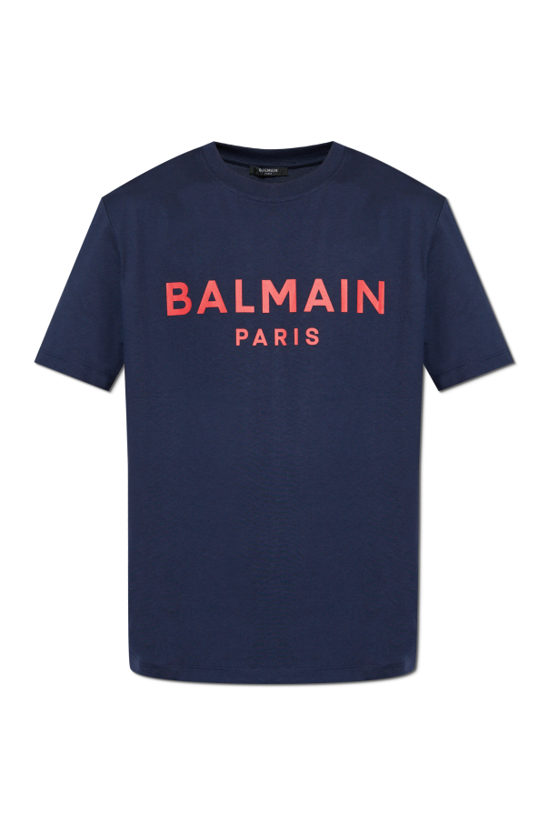 T-shirt with printed logo od Balmain