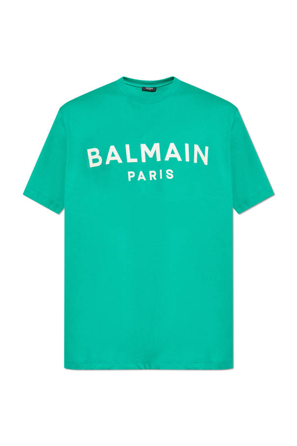 T-shirt with printed logo od Balmain
