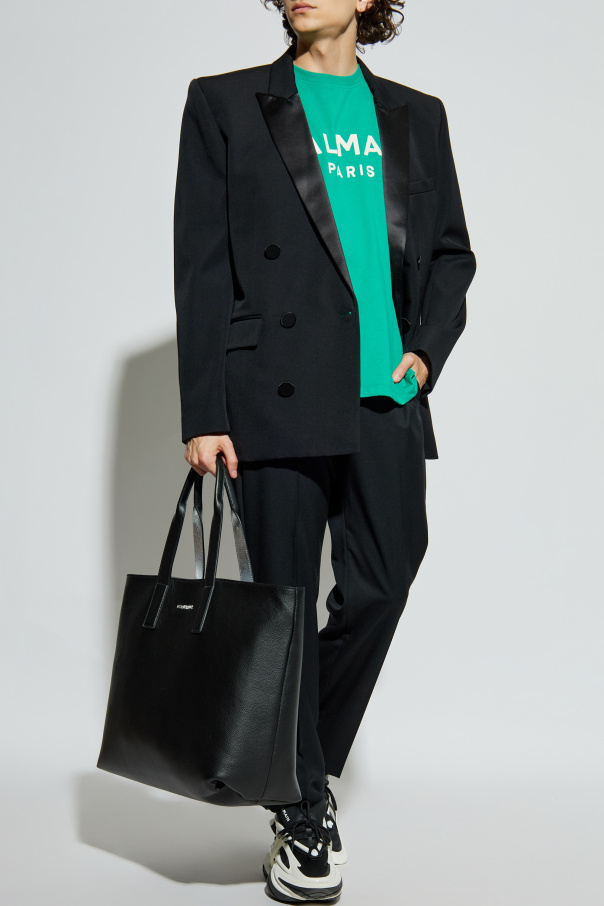 Balmain T-Shirt mit aufgedrucktem Logo