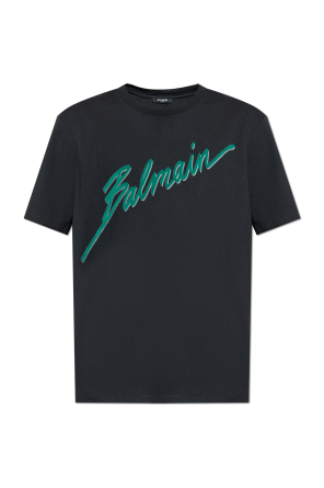 T-shirt with a logo and a velvety finish