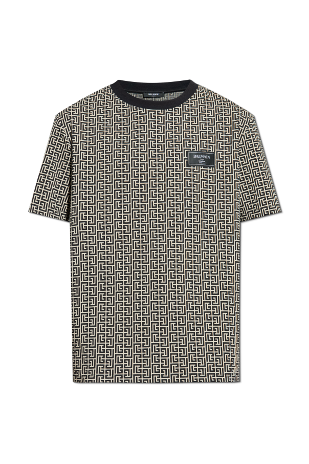 T-shirt with monogram od Balmain