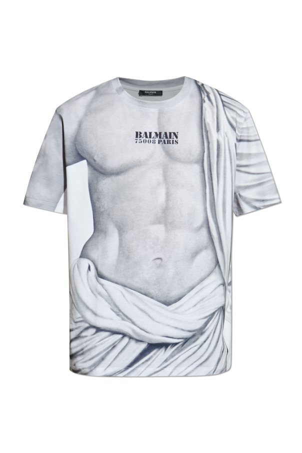 T-shirt with print od Balmain