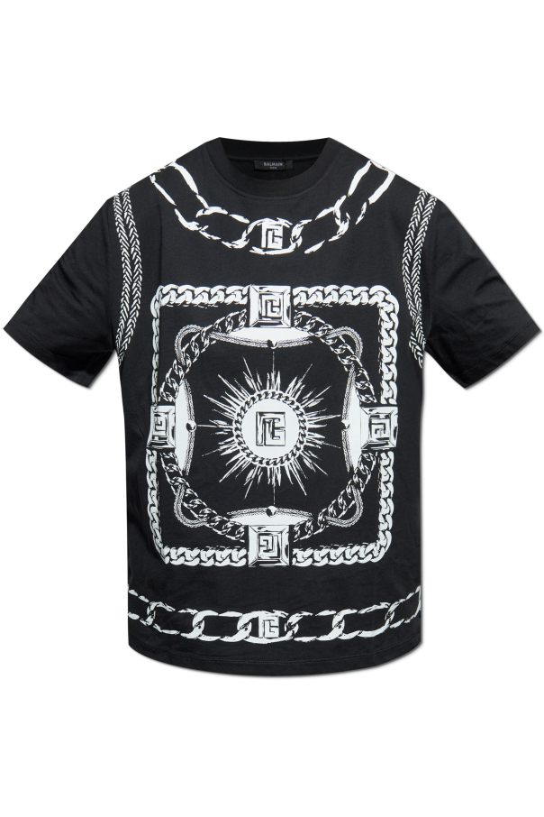 T-shirt with print od Balmain