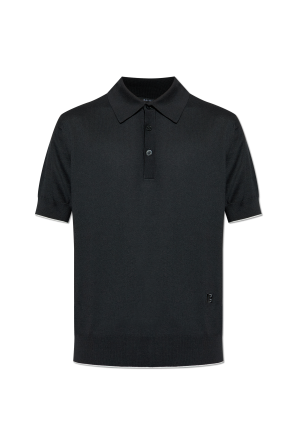 Polo with embroidered logo