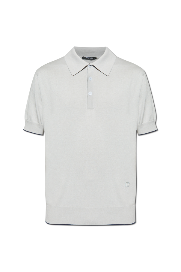 Balmain Polo z wyszytym logo