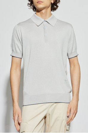 Balmain Polo z wyszytym logo