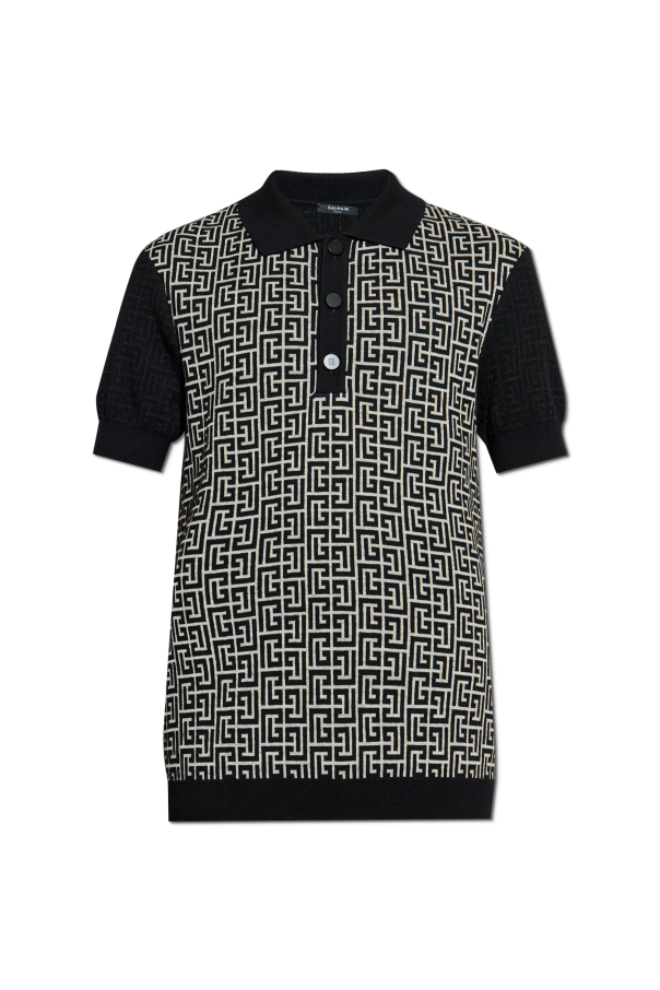 Monogram polo shirt od Balmain