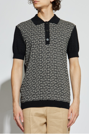 Balmain Polohemd mit Monogramm