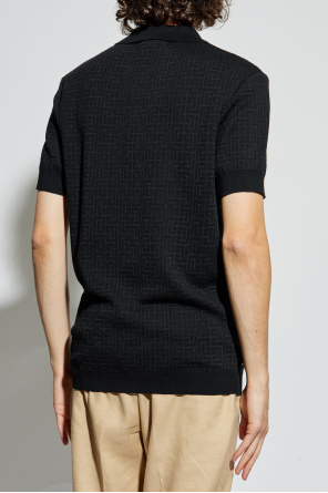 Balmain Polohemd mit Monogramm