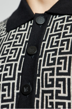 Balmain Polohemd mit Monogramm