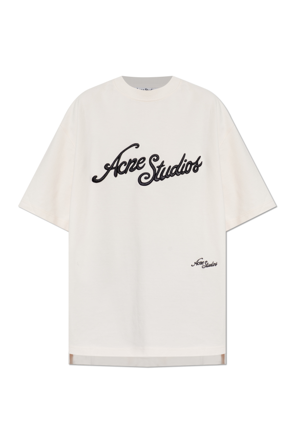 T-shirt with embroidered logo od Acne Studios