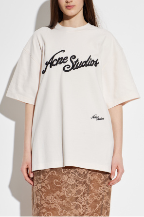 Acne Studios T-shirt z wyszytym logo