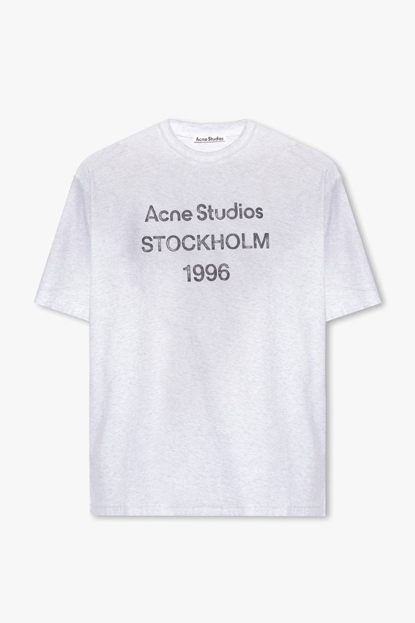 Acne Studios colour-block logo-print padded jacket