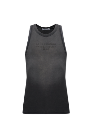 Sleeveless tank top with a ‘vintage’ effect
