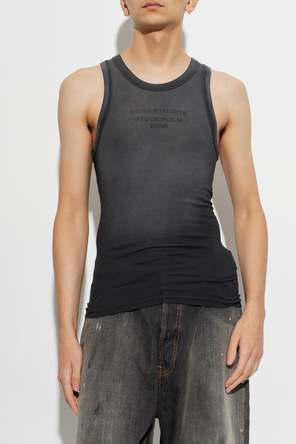 Acne Studios Top bez rukávov s efektom „vintage“