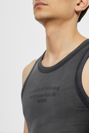 Acne Studios Top bez rukávov s efektom „vintage“