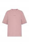 Acne Studios Noisy May T-shirt met gestrikte voorkant in zwart met contrasterend zakje