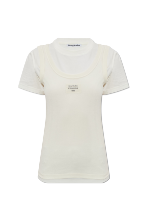 T-shirt with logo patch