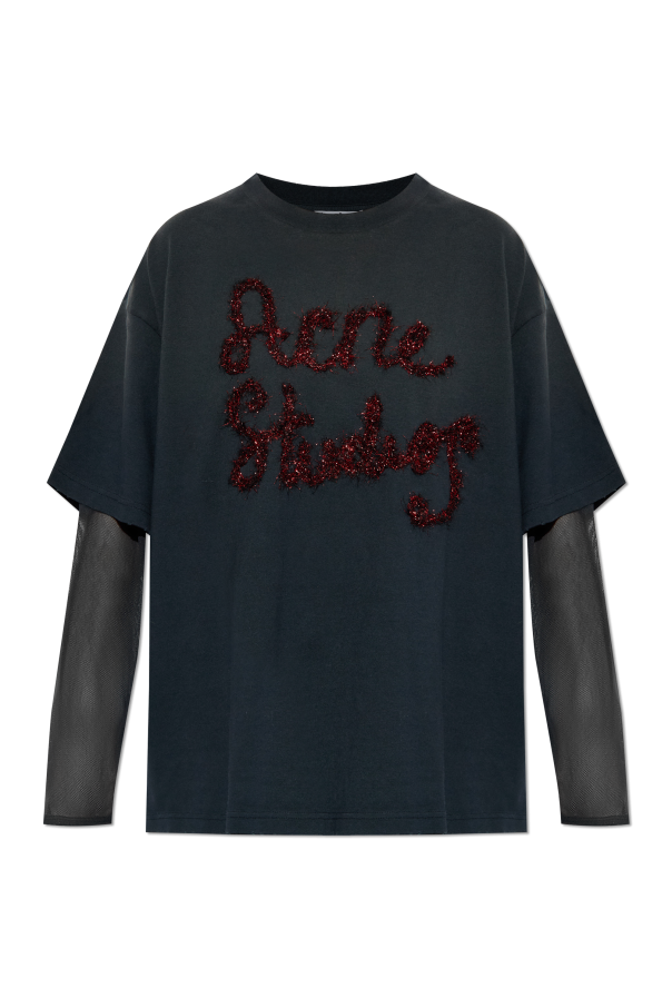 T-shirt with decorative trim od Acne Studios