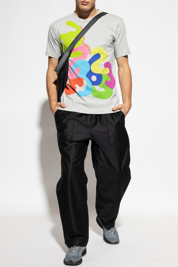 Comme des Garçons Shirt Camiseta con estampado de colores