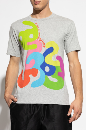 Comme des Garçons Shirt Camiseta con estampado de colores