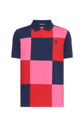 Checkered pattern polo