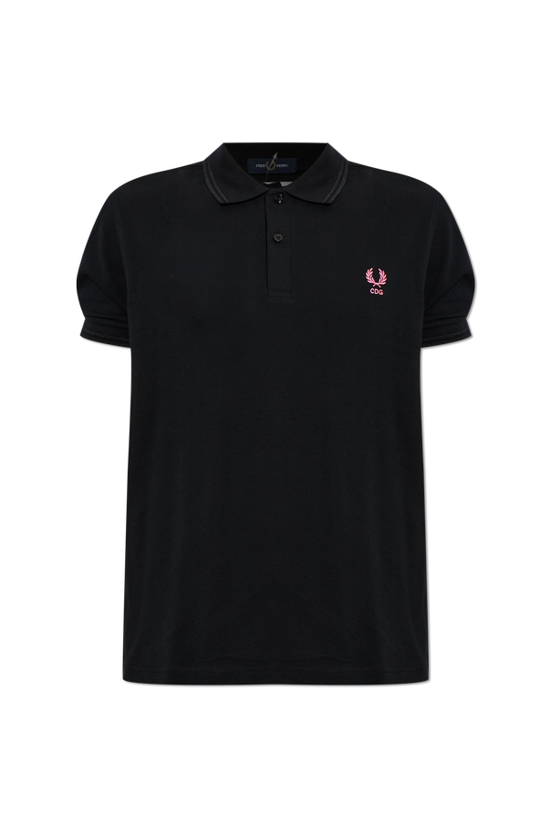 Cotton polo shirt with embroidered logo od Comme des Garçons Shirt