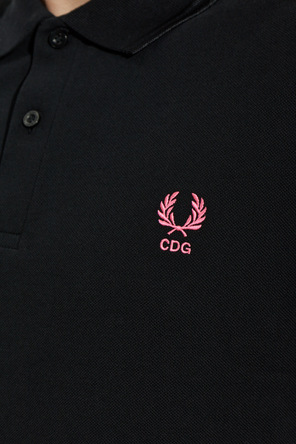 Comme des Garçons Shirt Cotton polo shirt with embroidered logo