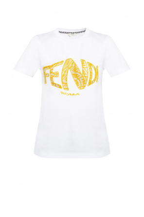 fendi x fila logo mania print black