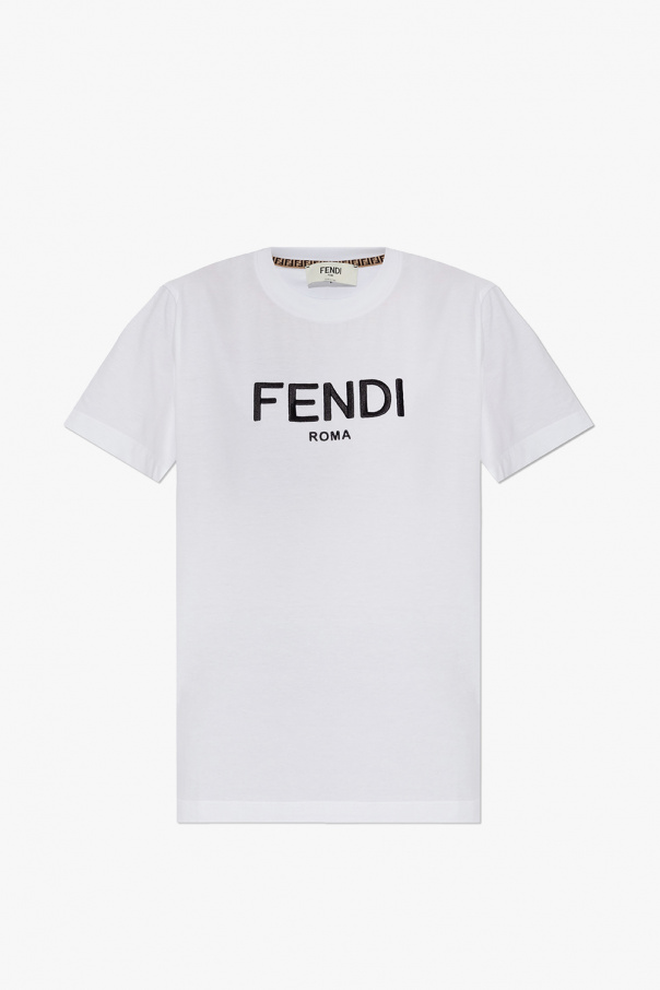 fendi grenat T-shirt with logo