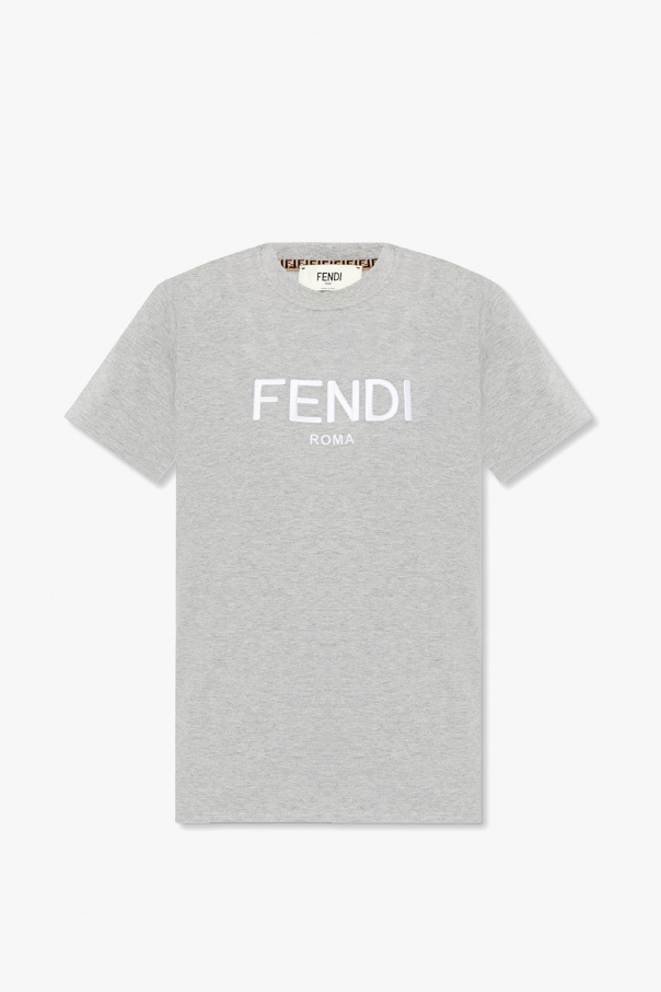 Fendi cuff T-shirt with logo