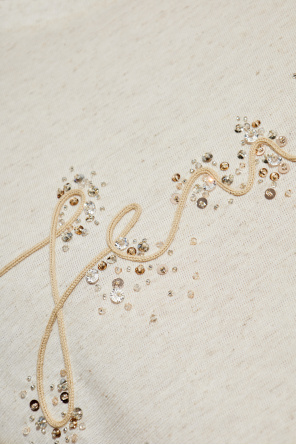 Fendi T-shirt with shimmering appliqués