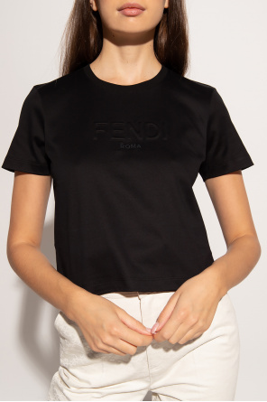 Fendi planbok Logo T-shirt