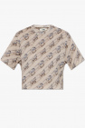 fendi kids printed cotton t shirt