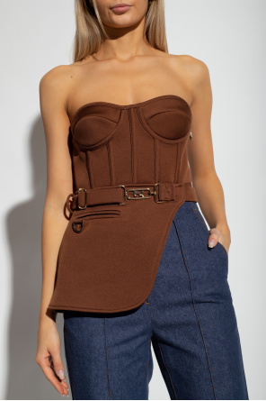 Fendi Bustier with side peplum