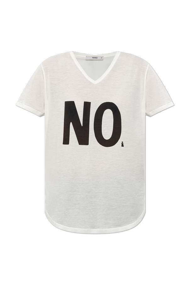 T-shirt with print od Fendi