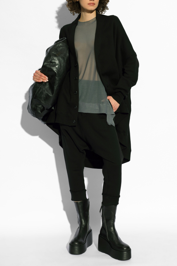 Yohji Yamamoto T-shirt z dekoracyjnym wykończeniem