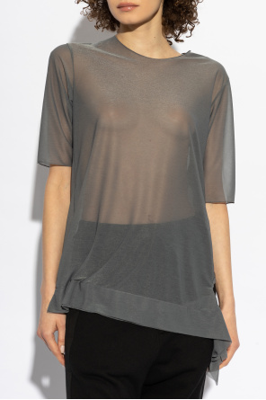 Yohji Yamamoto T-shirt z dekoracyjnym wykończeniem