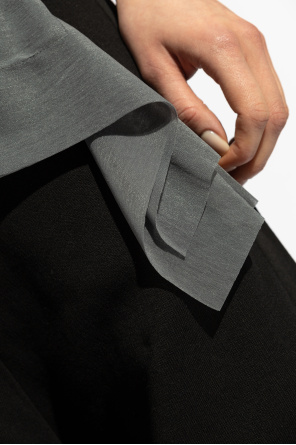 Yohji Yamamoto T-shirt z dekoracyjnym wykończeniem