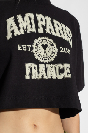 Ami Alexandre Mattiussi Cropped T-shirt with logo